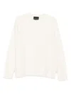 Roberto Collina Extrafine Merino Wool Sweater In Gray