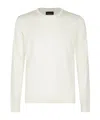 Roberto Collina Man Sweater Ivory Size 40 Cotton In White