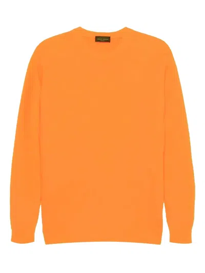 Roberto Collina Round-neck Sweater In Yellow
