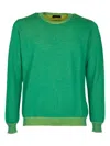 Roberto Collina Round Neck Sweatshirt In Green