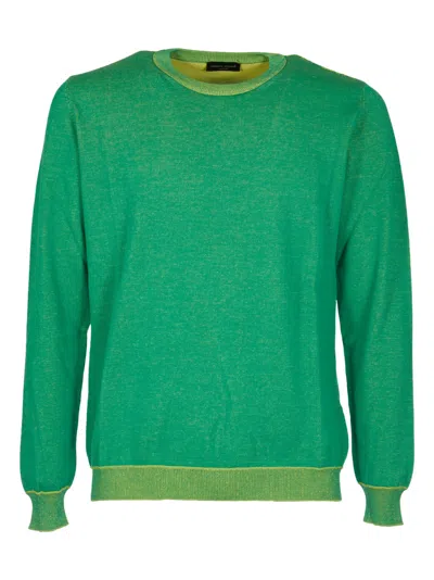 Roberto Collina Round Neck Sweatshirt In Green