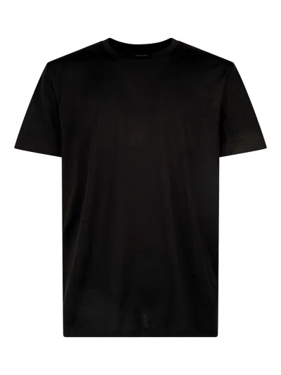 Roberto Collina Round Neck T-shirt In Black