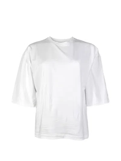 Roberto Collina Round-neck Drop-shoulder T-shirt In White