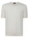 Roberto Collina Girocollo Mc Cotone In Neutral