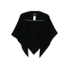 Roberto Collina Triangular Cashmere-blend Scarf In Black