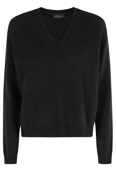 Roberto Collina Scollo V Comfy In Black