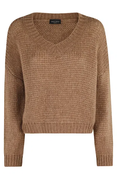 Roberto Collina Scollo V ml In Brown