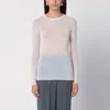 ROBERTO COLLINA ROBERTO COLLINA SEMI-TRANSPARENT MILK-COLOURED JUMPER