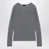 ROBERTO COLLINA SEMI-TRANSPARENT MILK-COLOURED JUMPER