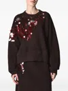 Roberto Collina Sequin-embellished Sweater In Brown