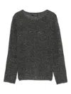 Roberto Collina Sequin-embellished Sweater In Gray
