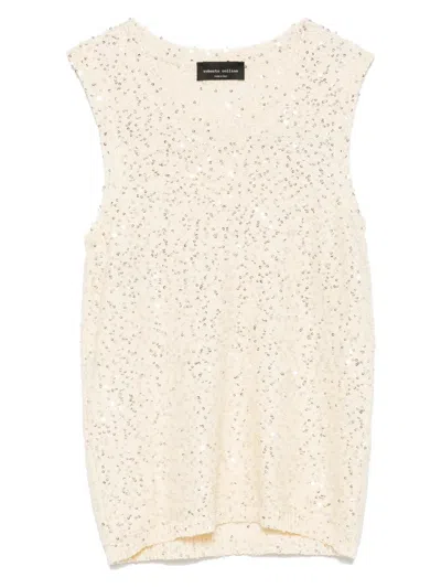 Roberto Collina Sequin-embellished Top