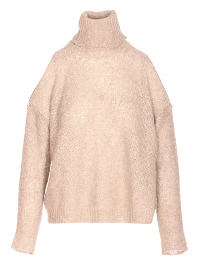 ROBERTO COLLINA SEQUIN TURTLENECK SWEATER