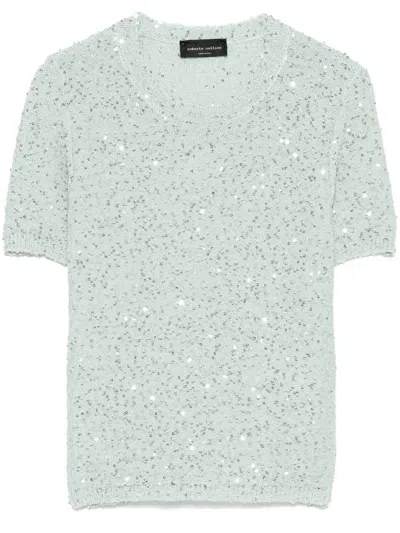ROBERTO COLLINA SEQUINED T-SHIRT