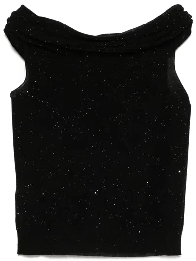 ROBERTO COLLINA SEQUINED TOP