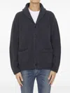 Roberto Collina Men's Wool And Cashmere Cardigan In Grey