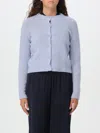 Roberto Collina Light Blue Cashmere Blend Cardigan In Himmelblau