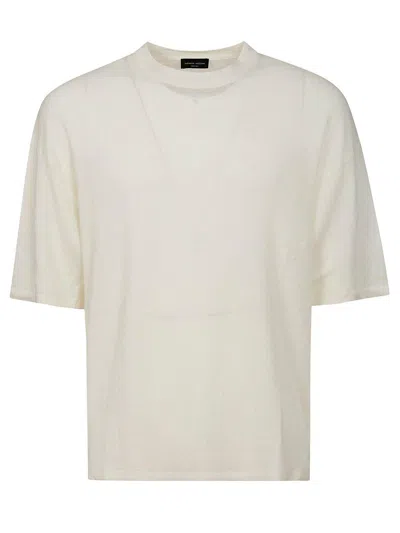 Roberto Collina Short-sleeve Knit T-shirt In White