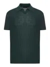 Roberto Collina Short Sleeve Polo In Green