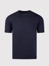 Roberto Collina Round Neck Short Sleeve T-shirt In Blue