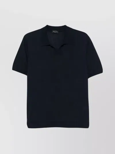 ROBERTO COLLINA SHORT SLEEVED COTTON POLO KNIT