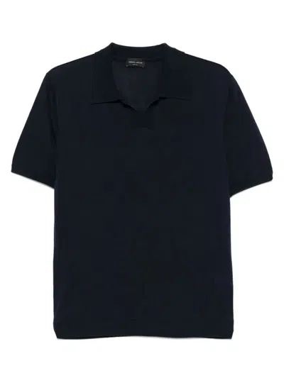 Roberto Collina Short Sleeved Knitted Cotton Polo Shirt Clothing In Multicolor