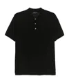 Roberto Collina Basic Polo T-shirt In Black