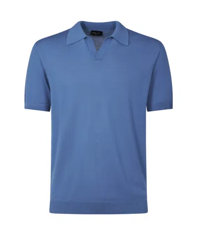 ROBERTO COLLINA SHORT-SLEEVED POLO SHIRT