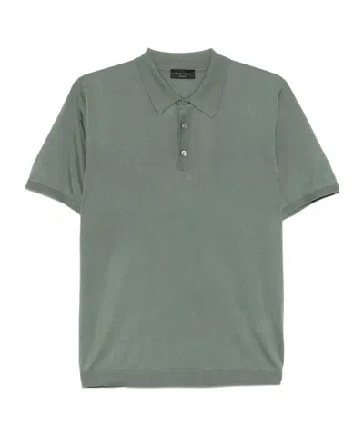 ROBERTO COLLINA SHORT-SLEEVED POLO SHIRT