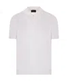 Roberto Collina Ribbed Collar Short Sleeves Polo Shirt In White