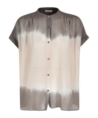 Roberto Collina Short-sleeved Shirt In Gray