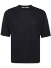 Roberto Collina Short Sleeves Comfy Fit Round Neck Clothing In Black