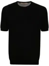 Roberto Collina Short Sleeves Crew Neck T-shirt Clothing In Black
