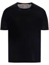 Roberto Collina Short Sleeves Crew Neck T-shirt Clothing In Blue