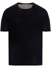 Roberto Collina Short Sleeves Crew Neck T-shirt Clothing In Blue
