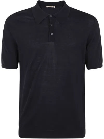 Roberto Collina Basic Polo T-shirt In Black