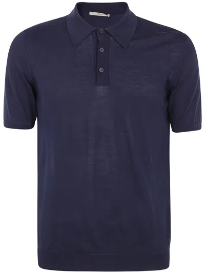 Roberto Collina Short Sleeves Polo Shirt Clothing In Blue