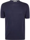 Roberto Collina Short Sleeves Round Neck Clothing In Blue