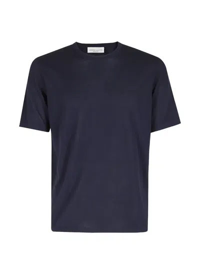 Roberto Collina Lightweight Cotton T-shirt In Blue