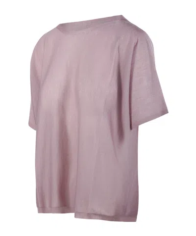 Roberto Collina Short-sleeved T-shirt In Pink