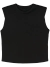 dressing gownRTO COLLINA SHOULDER-PADS CROPPED TANK TOP