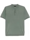 Roberto Collina Ribbed Collar Polo Shirt With Short Sleeves