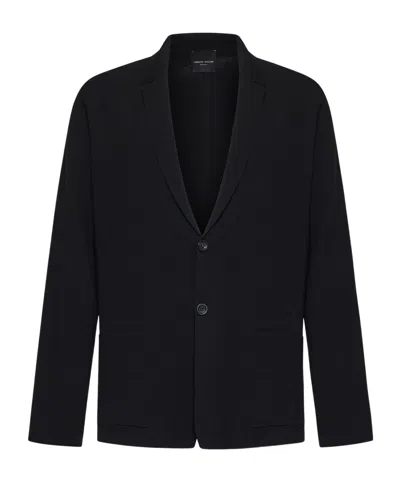 Roberto Collina Single-breasted Blazer In Black