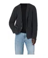 Roberto Collina Anthracite Grey Jacket-style Cardigan In Black
