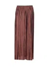 Roberto Collina Crinkled Texture Midi Pleated Sheer Overlay Skirt