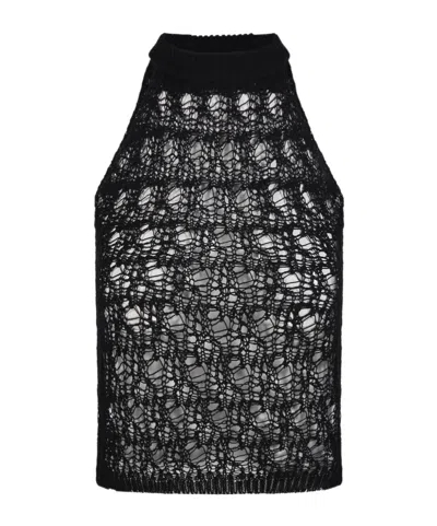 Roberto Collina Sleeveless Top In Black