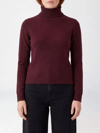 Roberto Collina Slim Fit Cashmere And Silk Blend Turtleneck Jumper In Burgundy
