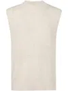 Roberto Collina Slipover Waistcoat Round Neck Sleeveless Clothing In Beige