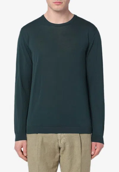 ROBERTO COLLINA SOLID LONG-SLEEVED SWEATER
