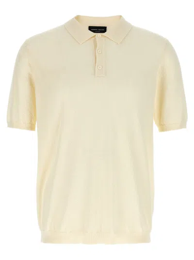 ROBERTO COLLINA SPONGY COTTON POLO SHIRT